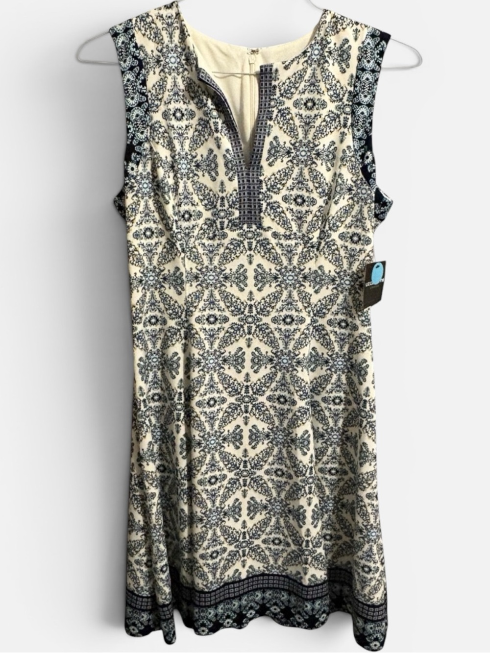 liz claiborne dresses Liz Claiborne Sleeveless Fit & Flare Dress, Womens, Size 6, Blue